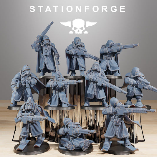 GrimGuard Frostwatch Marksmen | Set of 10 Minis | StationForge | 12K Prints