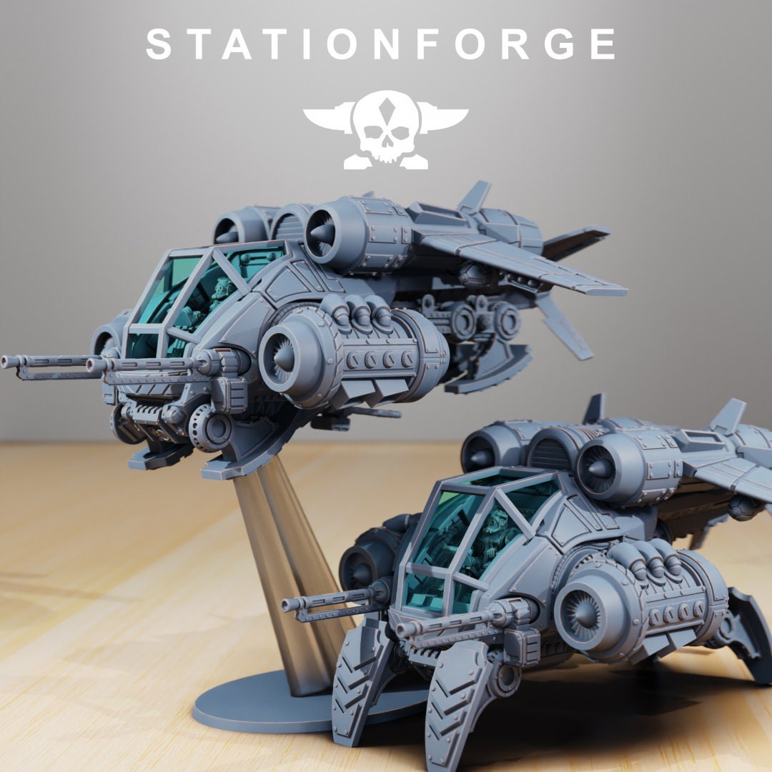 Scavenger Gunship | Single Model | StationForge | 12K Prints