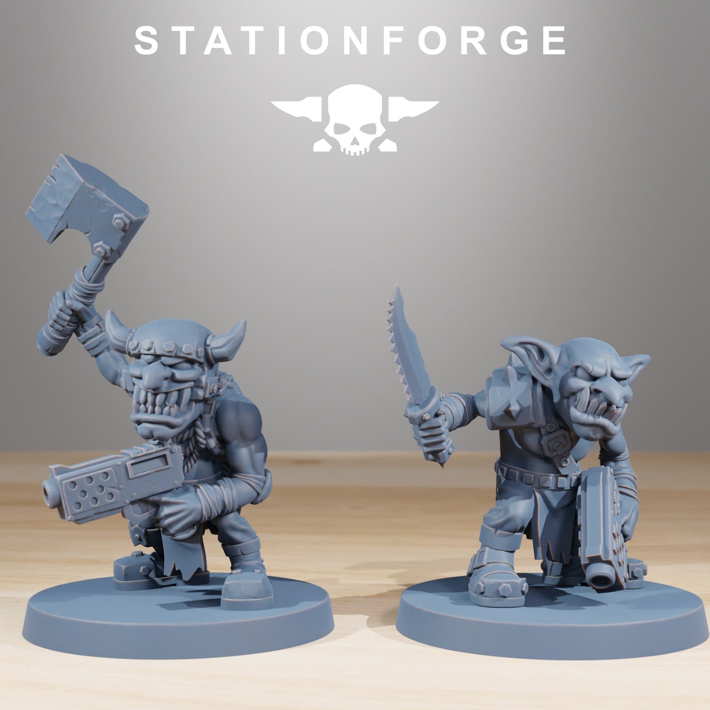 Gobs Infantry | Set of 11 Minis | StationForge | 12K Prints