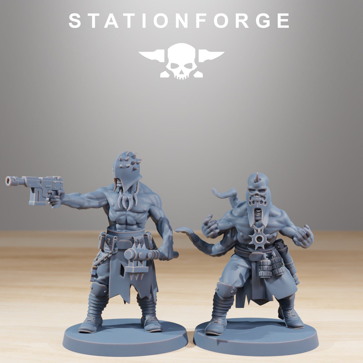 Corrupted Guard Sectarians | Set of 10 Minis | StationForge | 12K Prints