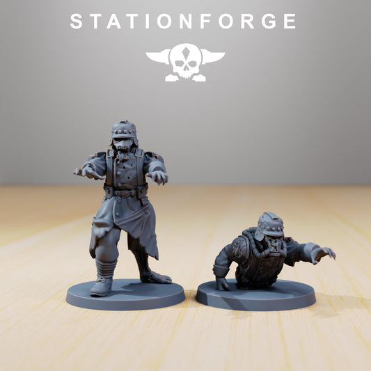 GrimGuard Zombified | Set of 5 Minis | StationForge | 12K Prints