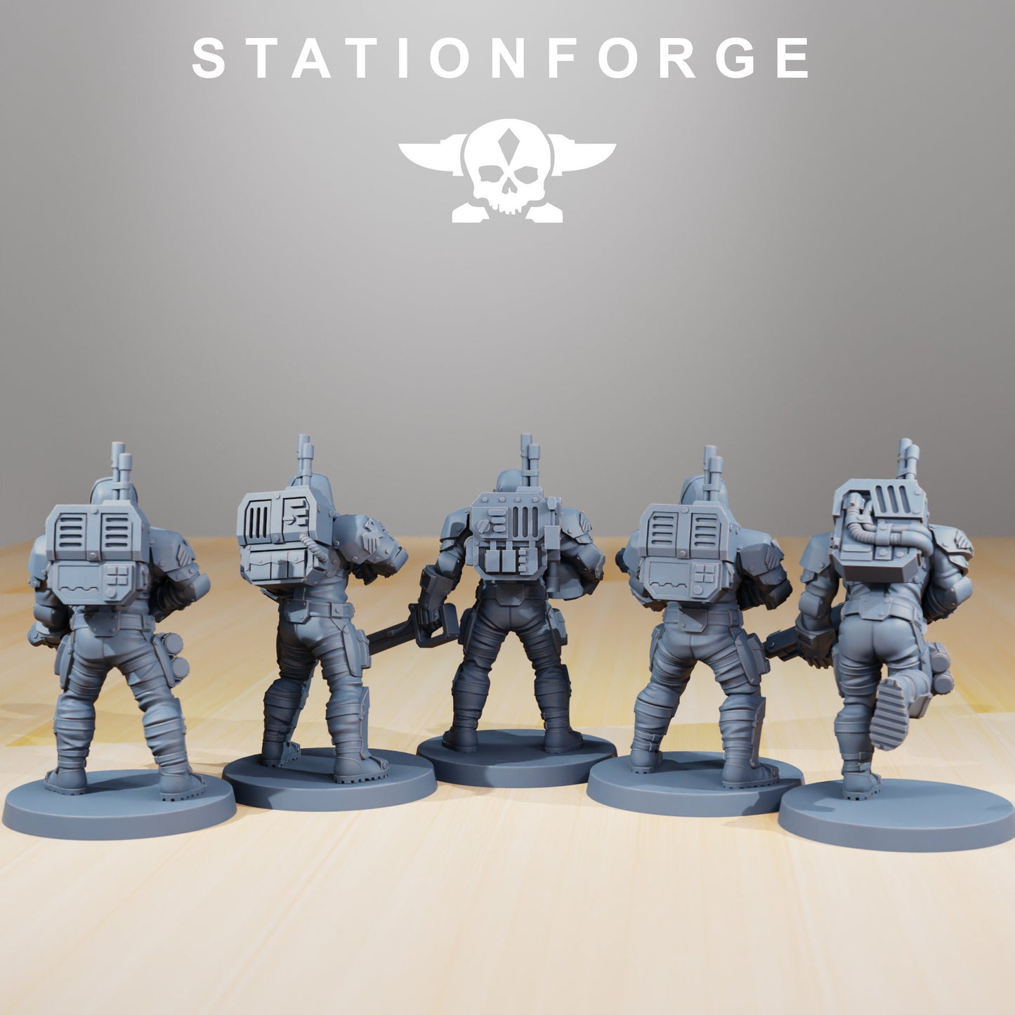 National Guard Infantry | Set of 5 Minis | StationForge | 12K Prints
