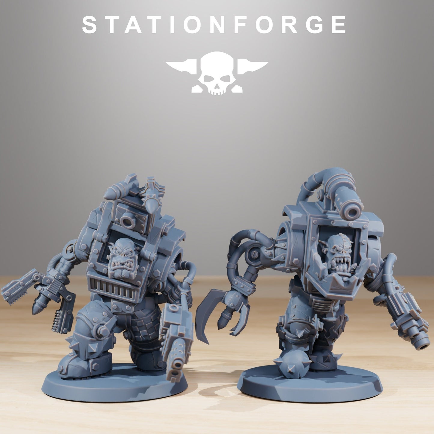 Orkaz Steelbrutes | Set of 10 Minis | StationForge | 12K Prints