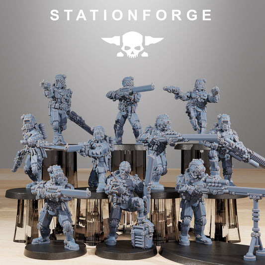 Scavenger Security Patrol | Set of 10 Minis | StationForge | 12K Prints