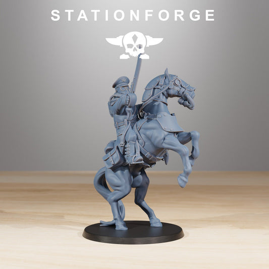 GrimGuard Cavalry Commander | Station Forge | 12K Prints
