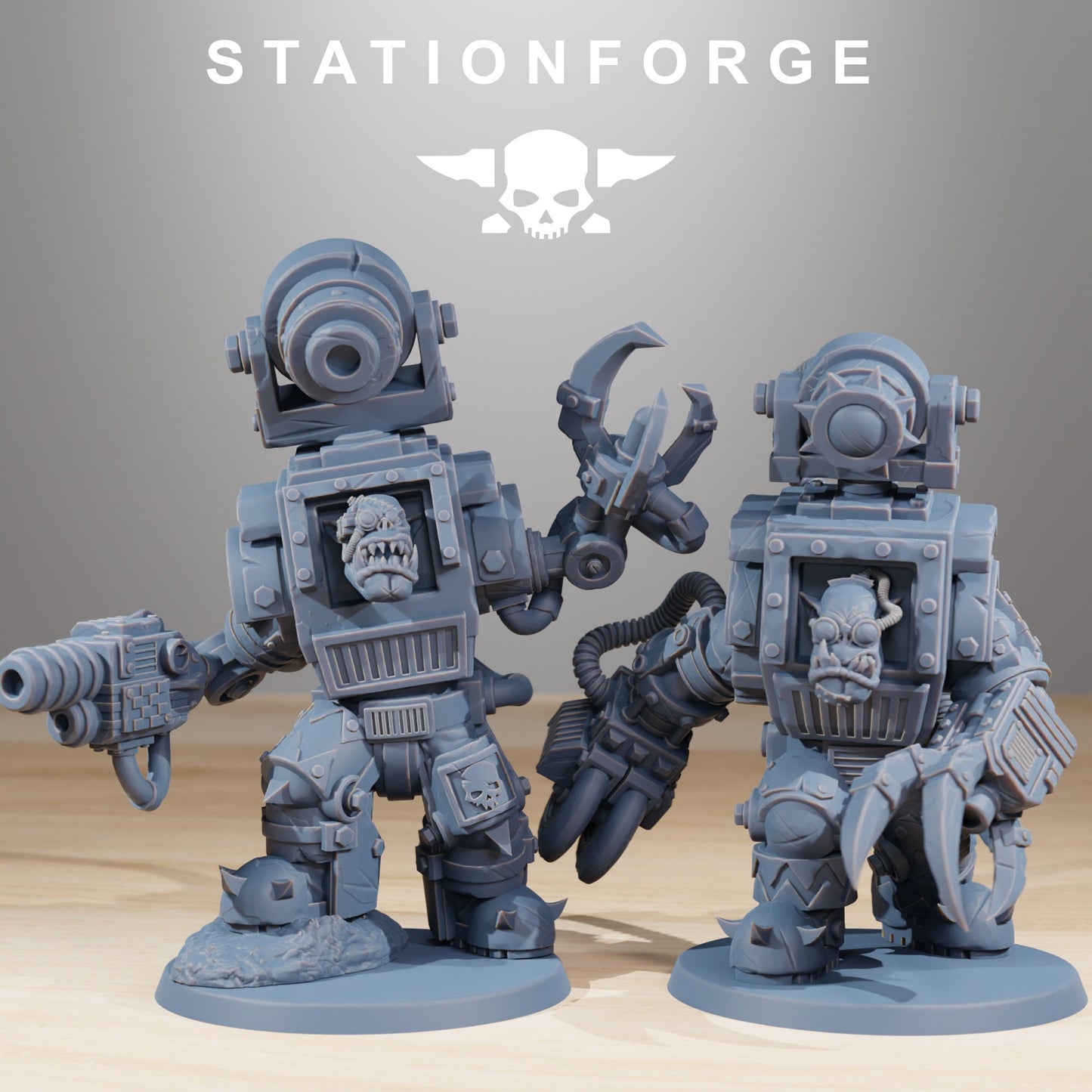Orkaz Steelbrutes | Set of 10 Minis | StationForge | 12K Prints