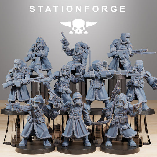GrimGuard FrostWatch | Set of 10 Minis | StationForge | 12K Prints