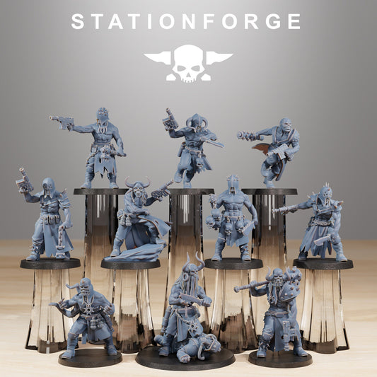 Corrupted Guard Sectarians | Set of 10 Minis | StationForge | 12K Prints