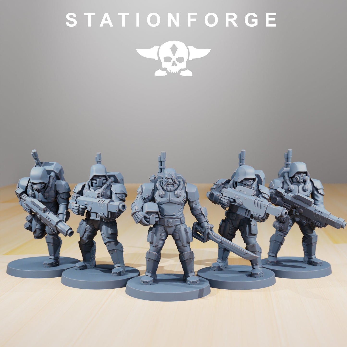 National Guard Infantry | Set of 5 Minis | StationForge | 12K Prints
