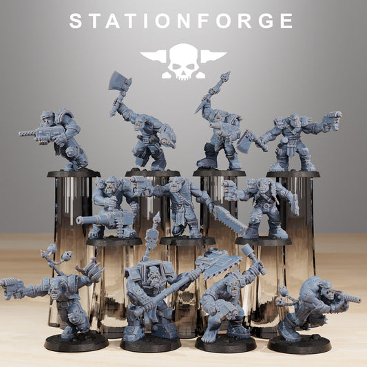 Orkaz Infantry | Set of 11 Minis | StationForge | 12K Prints