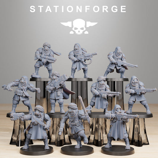 GrimGuard Scorchers | Set of 10 Minis | StationForge | 12K Prints