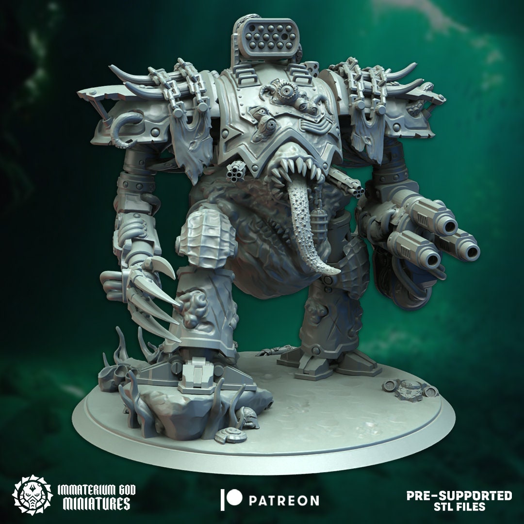 Abyssal Knight | Echoes From The Abyss | Immaterium God Miniatures | 12K Prints