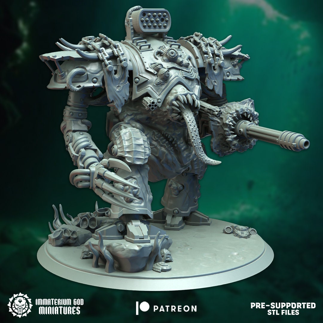 Abyssal Knight | Echoes From The Abyss | Immaterium God Miniatures | 12K Prints
