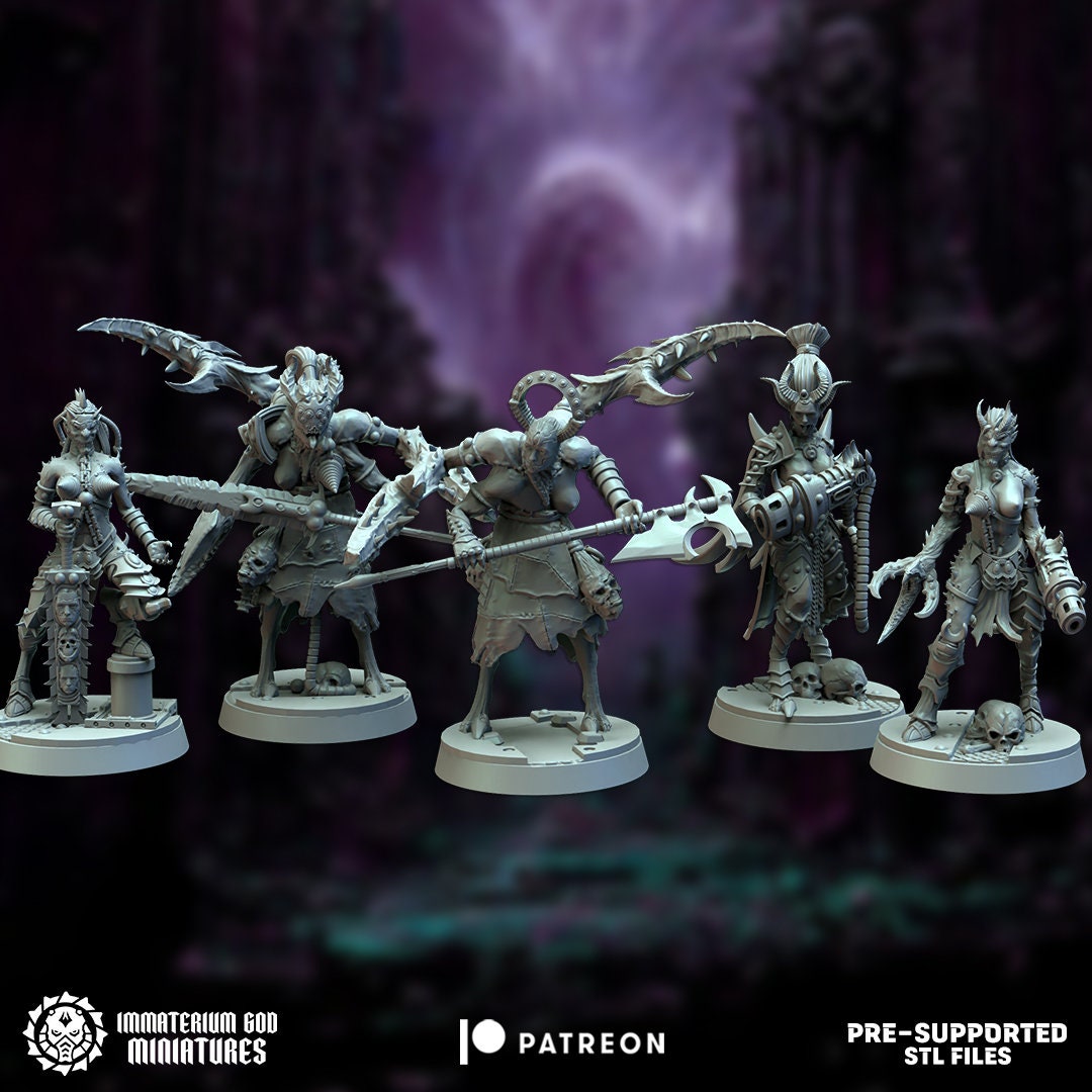 Torture Fanatics | Citadel of Pain | Immaterium God Miniatures | 12K Prints