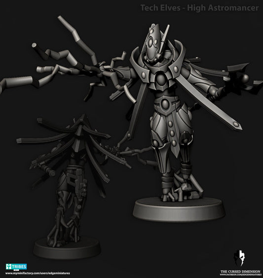 High Astromancer | Edge Miniatures - Tech Elves Gods And Titan Knights | 12K Prints