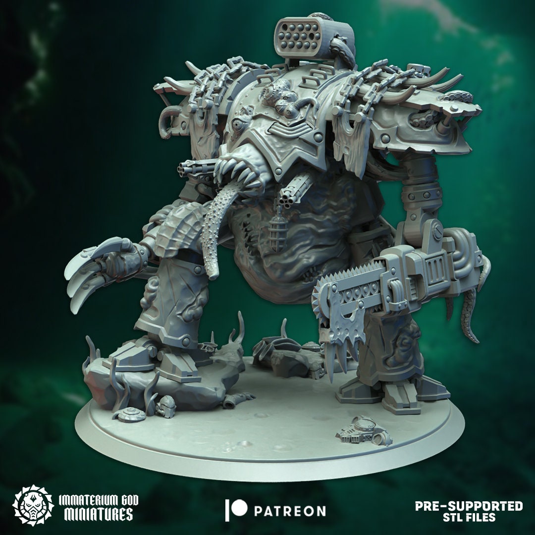 Abyssal Knight | Echoes From The Abyss | Immaterium God Miniatures | 12K Prints