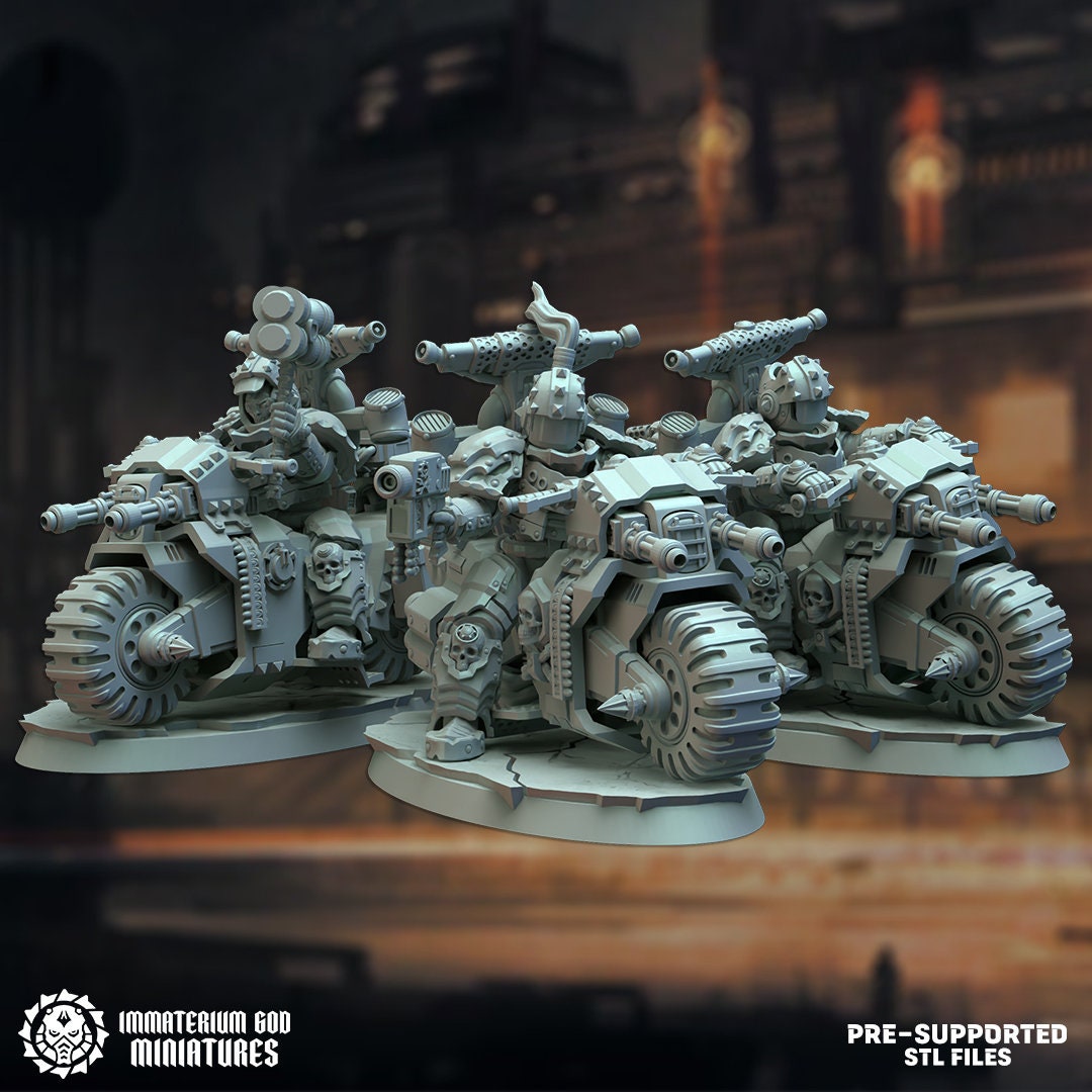 Darksteel Riders | Dark Iron Foundry | Immaterium God Miniatures | 12K Prints