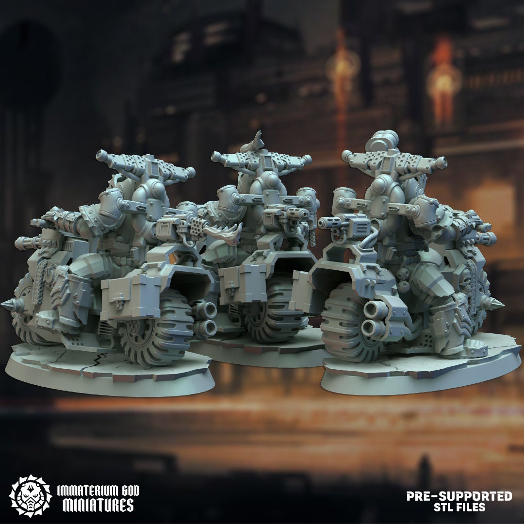 Darksteel Riders | Dark Iron Foundry | Immaterium God Miniatures | 12K Prints