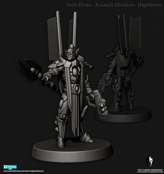 Highborn | Edge Miniatures - Tech Elves Assault Divisions | 12K Prints