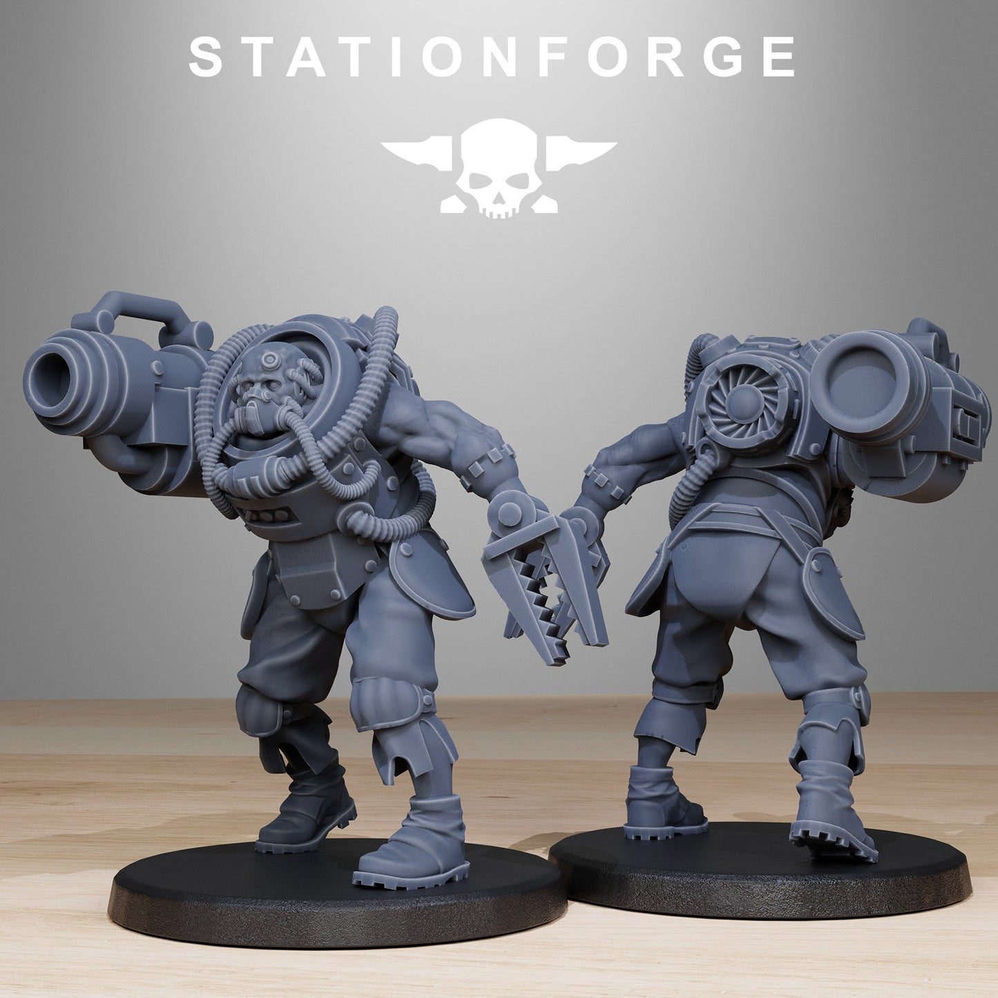 GrimCorp Mercenaries | Set of 10 Minis | StationForge | 12K Prints