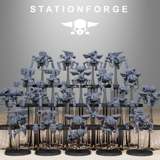Scavenger Drones | Set of 20 Minis | StationForge | 12K Prints