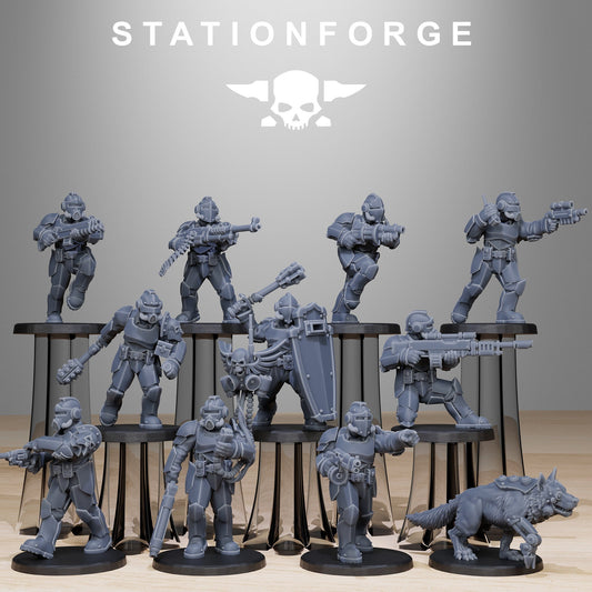 GrimGuard Enforcers | Set of 11 Minis | StationForge | 12K Prints