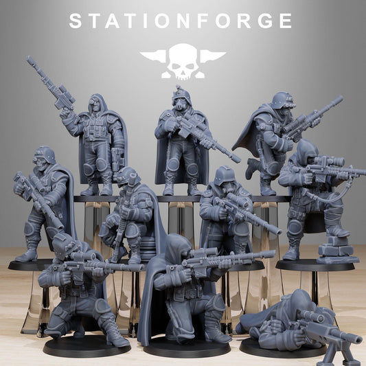 GrimGuard Snipers Reborn | Set of 10 Minis | StationForge | 12K Prints