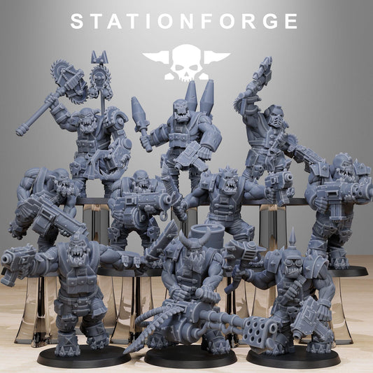Orkaz Spec Team | Set of 10 Minis | StationForge | 12K Prints