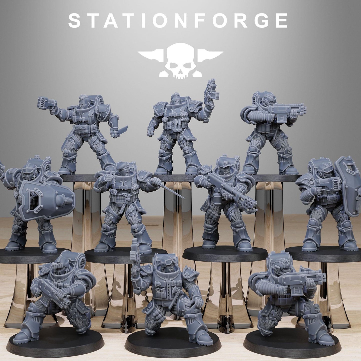 Socratis Light Reinforcement | Set of 10 Minis | StationForge | 12K Prints