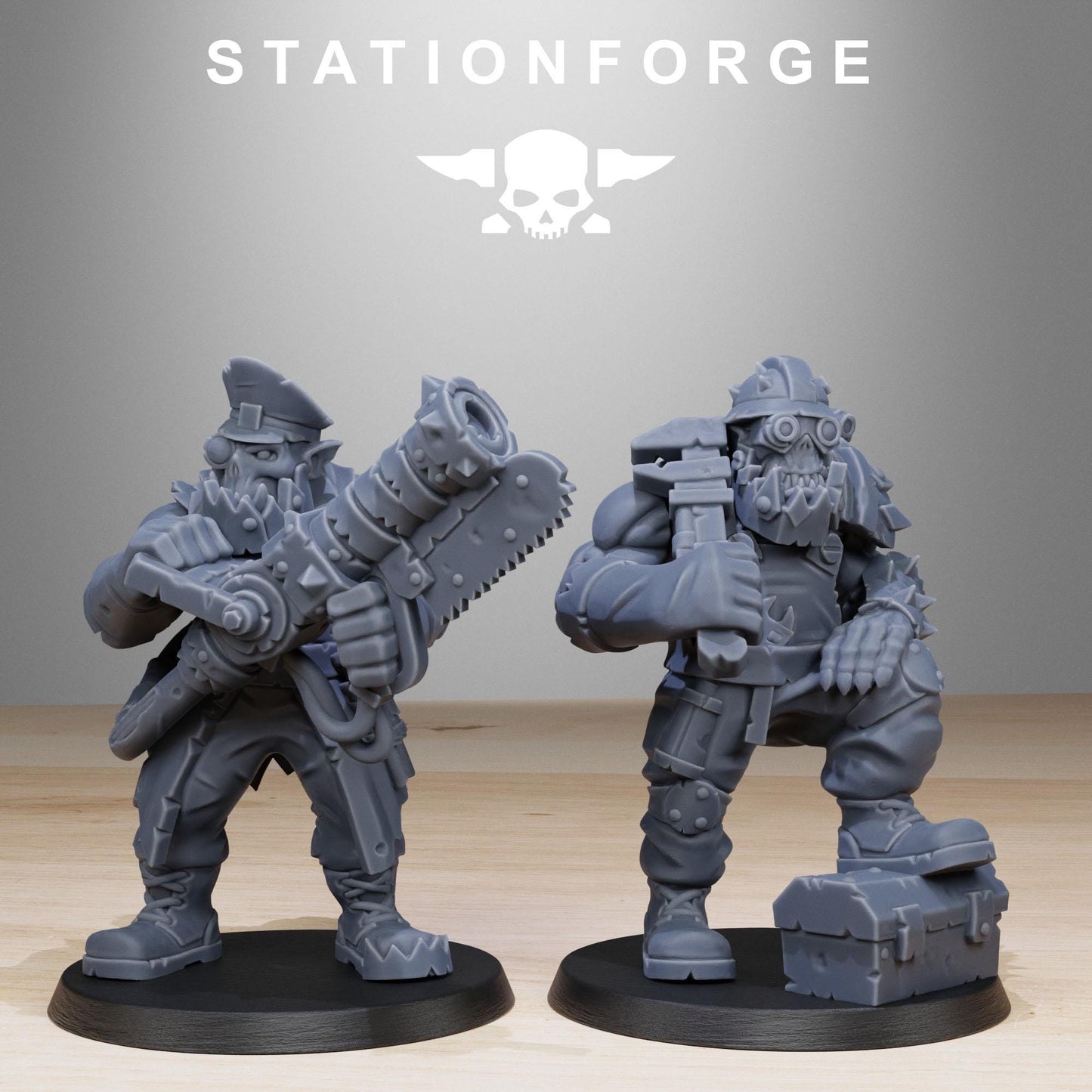Orkaz Team Fighters | Set of 11 Minis | StationForge | 12K Prints