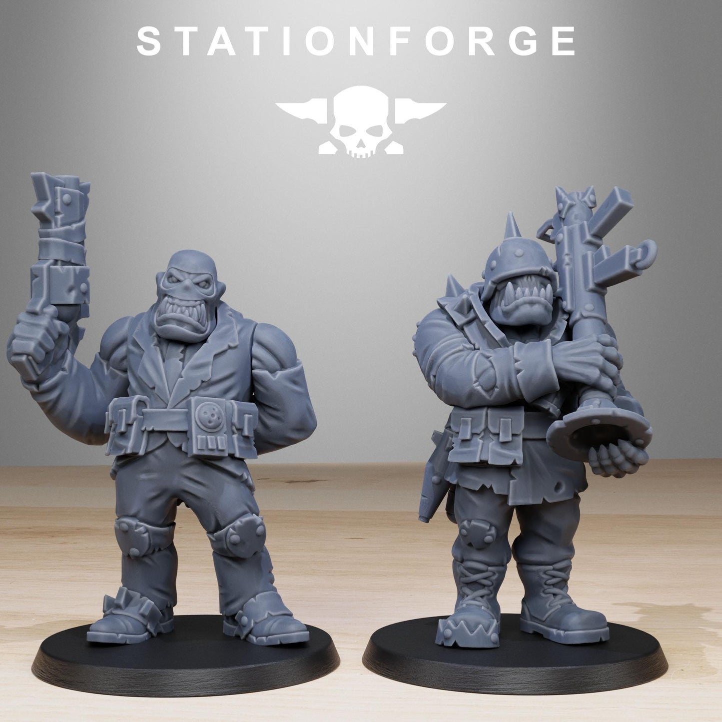 Orkaz Team Fighters | Set of 11 Minis | StationForge | 12K Prints