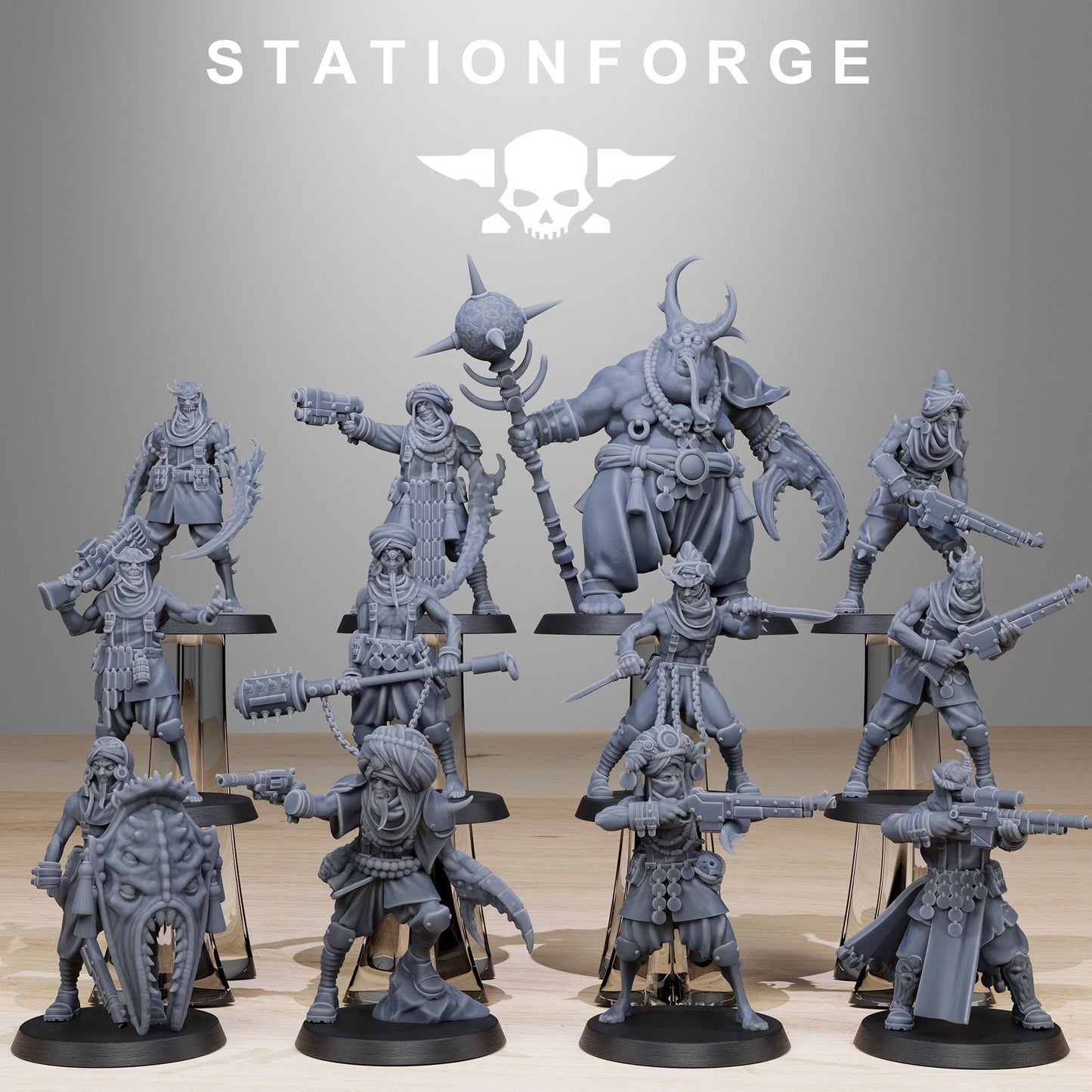 Corrupted Guard Lechers | Set of 12 Minis | StationForge | 12K Prints