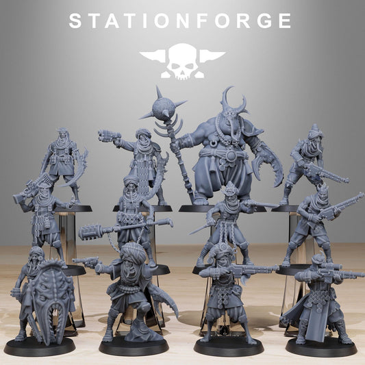 Corrupted Guard Lechers | Set of 12 Minis | StationForge | 12K Prints