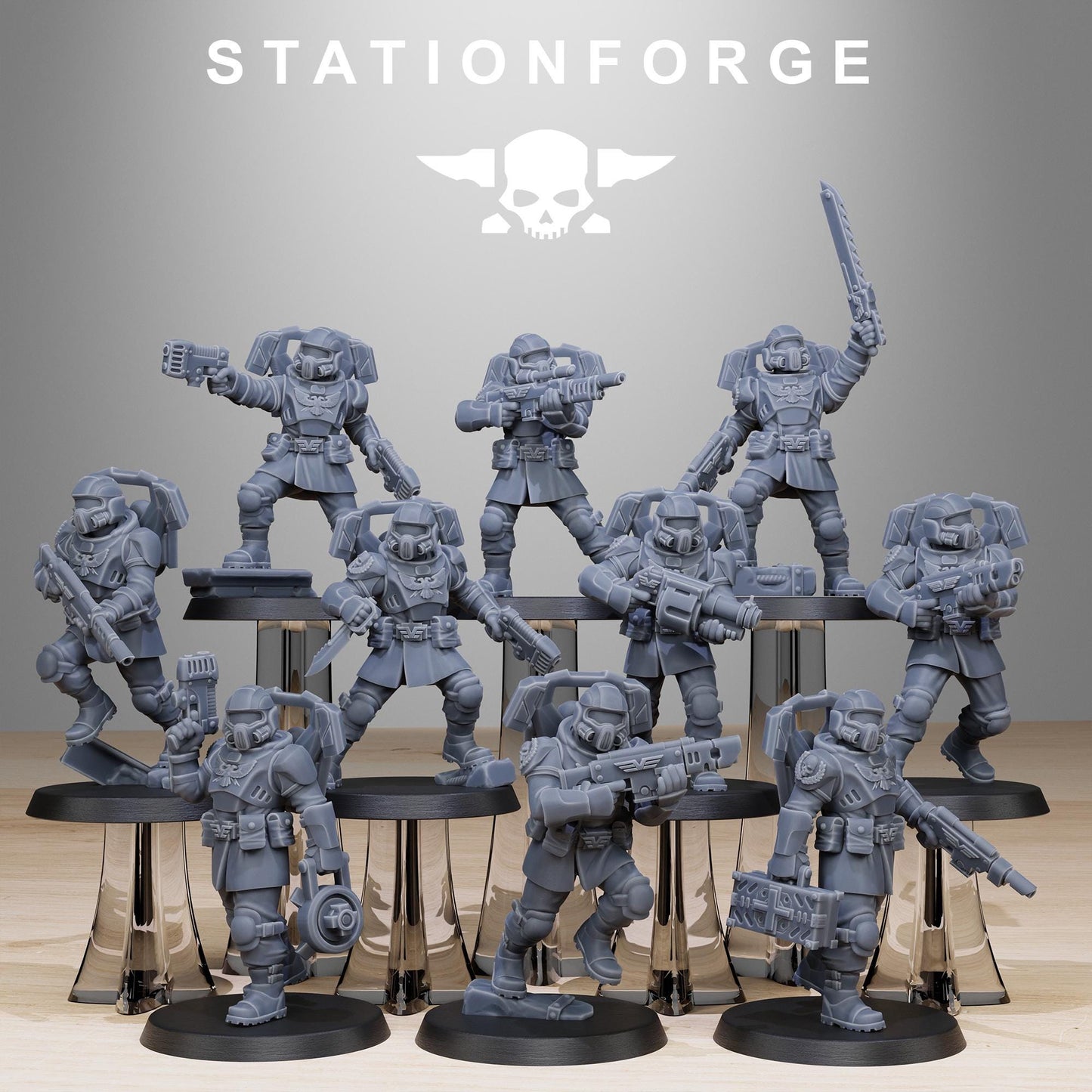 Vaskar Jump Squad | Set of 10 Minis | StationForge | 12K Prints