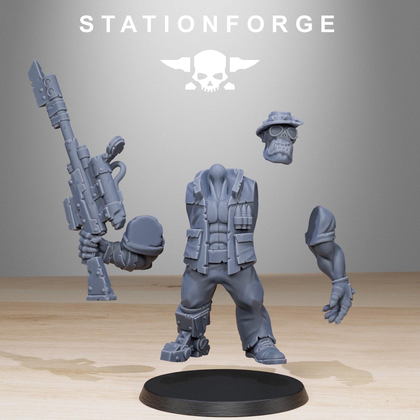 Orkaz Team Fighters | Set of 11 Minis | StationForge | 12K Prints