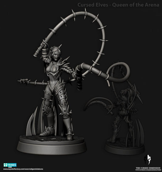 Queen of The Arena | Edge Miniatures - Cursed Elves | 12K Prints