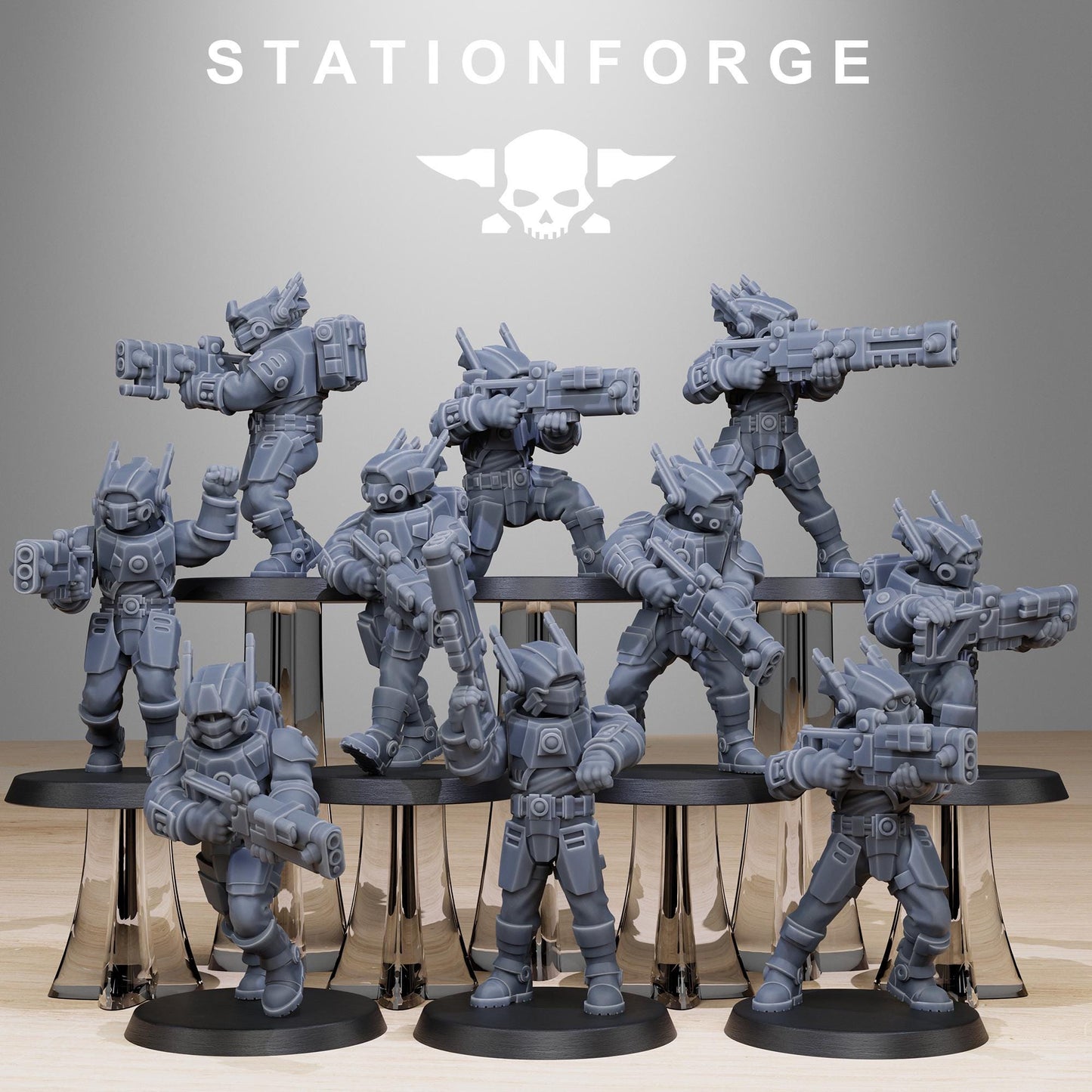 Tarion Assault Squad | Set of 10 Minis | StationForge | 12K Prints