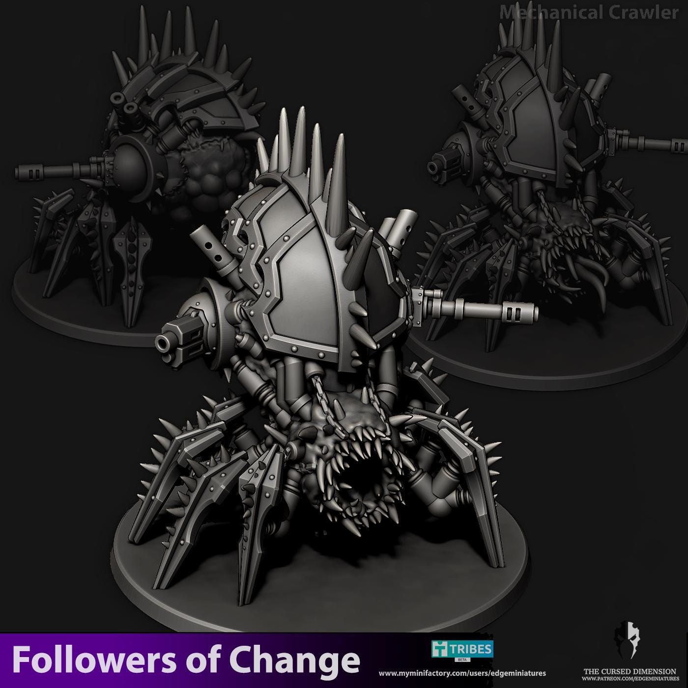 Mechanical Crawler | Edge Miniatures - Followers of Change | 12K Prints