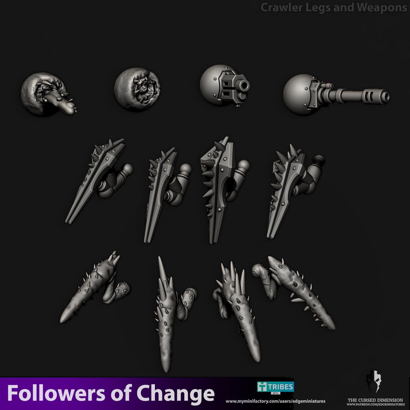 Mechanical Crawler | Edge Miniatures - Followers of Change | 12K Prints