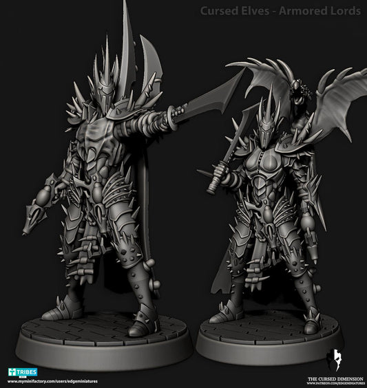 Armored Lords | Edge Miniatures - Cursed Elves | 12K Prints