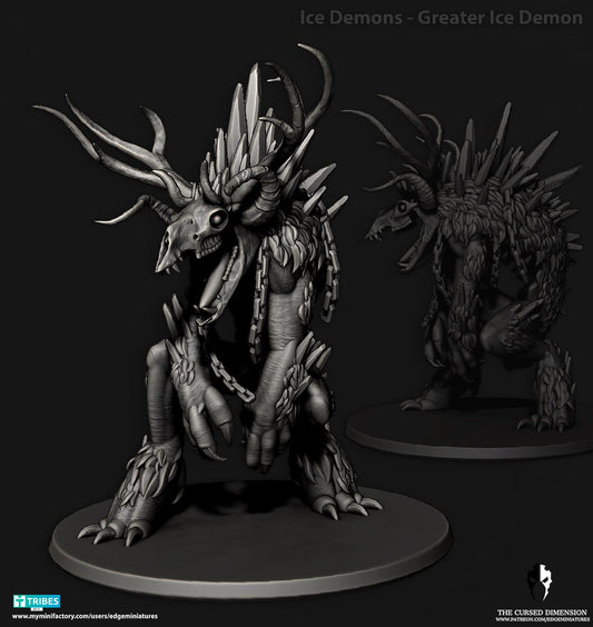 Greater Ice Demon | Edge Miniatures - Ice Demons | 12K Prints