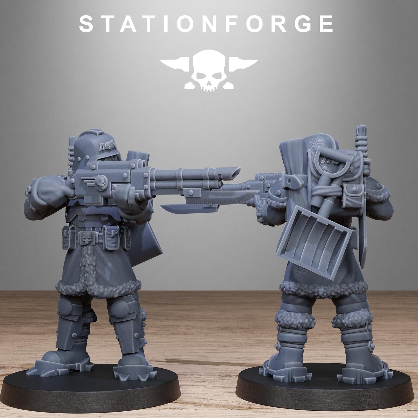 GrimGuard FrostWatch Patrol | Set of 10 Minis | StationForge | 12K Prints