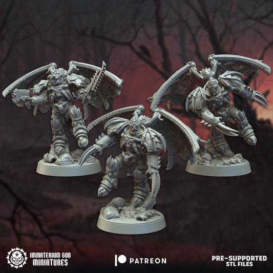 Night Soldiers - Ravagers | Bloodfang Legion | Immaterium God Miniatures | 12K Prints
