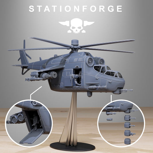 GrimGuard Helicopter | StationForge | 12K Prints