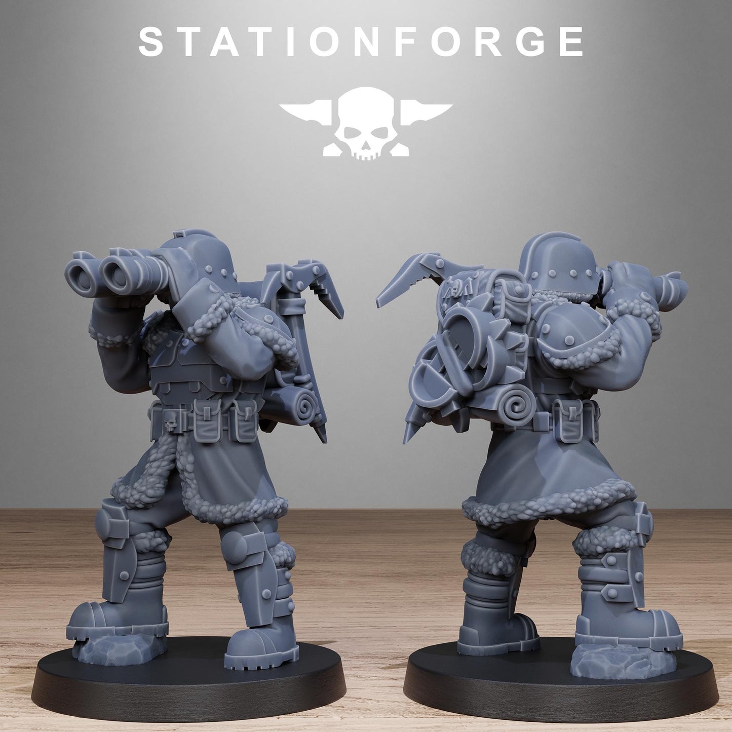 GrimGuard FrostWatch Patrol | Set of 10 Minis | StationForge | 12K Prints
