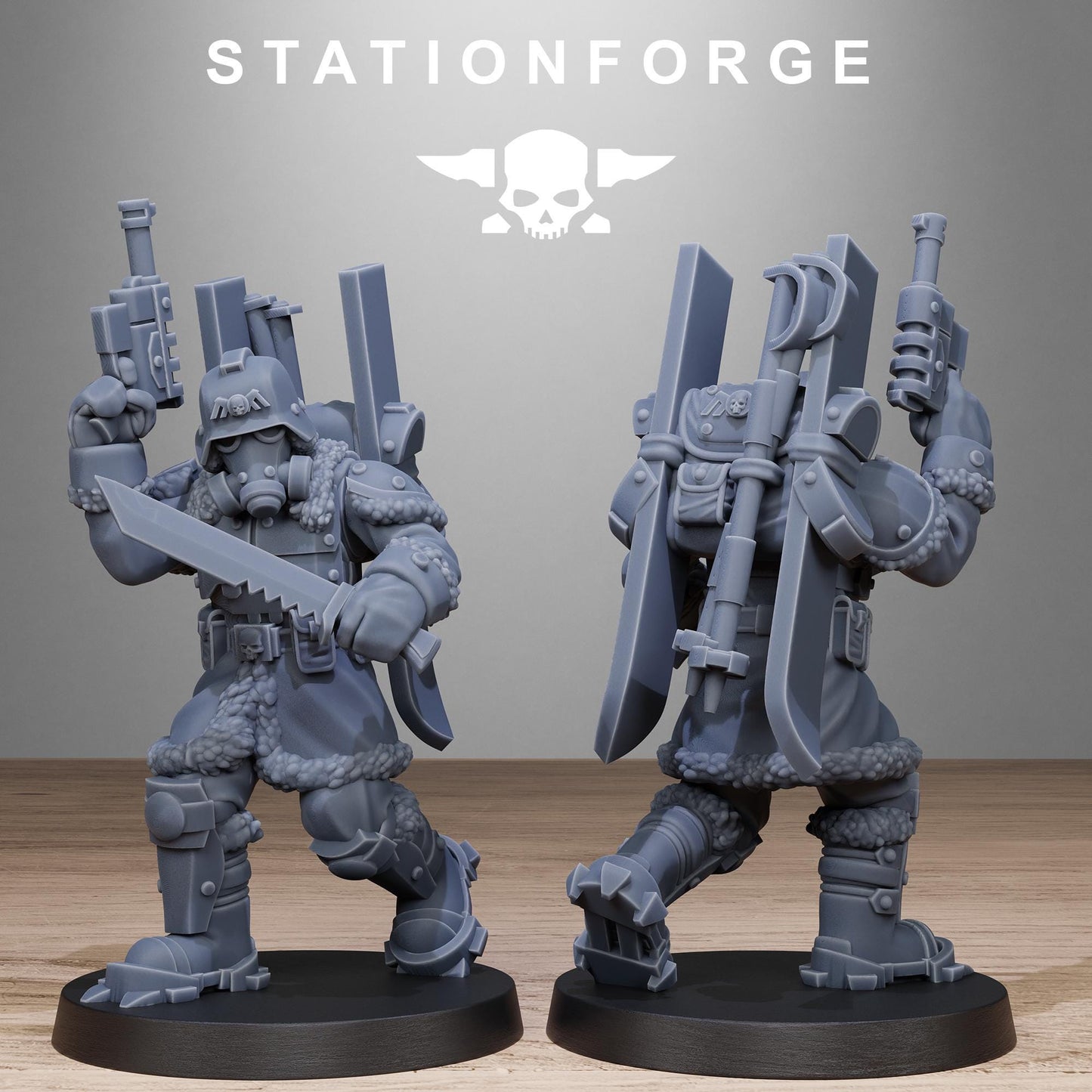 GrimGuard FrostWatch Patrol | Set of 10 Minis | StationForge | 12K Prints