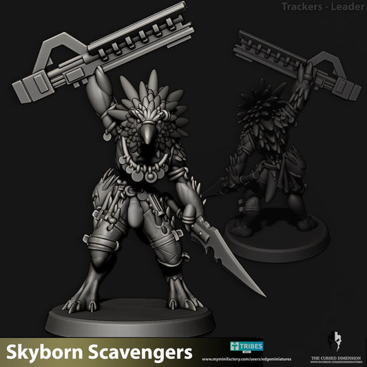 Skyborn Tracker Leader | Edge Miniatures - Skyborn Scavengers | 12K Prints
