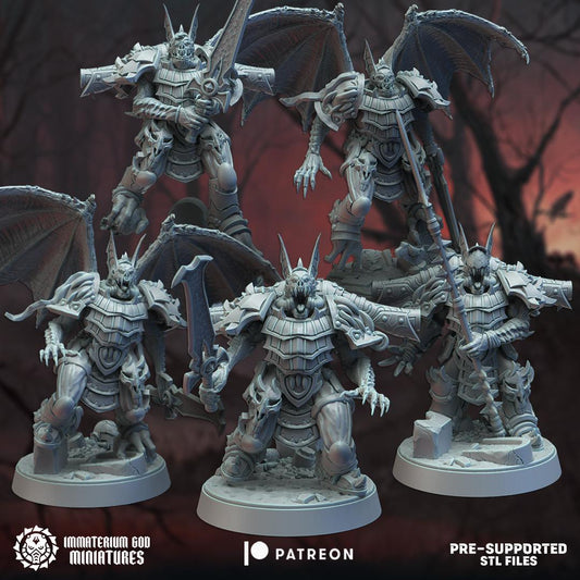 Winged Shadows | Bloodfang Legion | Immaterium God Miniatures | 12K Prints