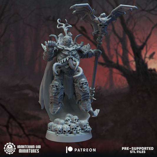 Nhurzull Blood Necromancer | Bloodfang Legion | Immaterium God Miniatures | 12K Prints