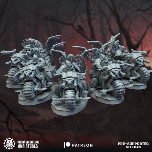 Batriders | Bloodfang Legion | Immaterium God Miniatures | 12K Prints